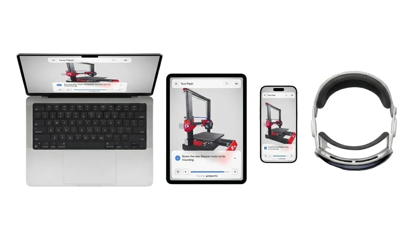 StepWorks Illustration for creating digital work instructions for maintenance, assembly, training and aftersales support
