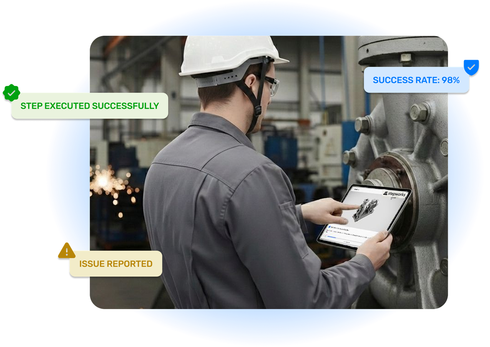 StepWorks digital work instructions interface